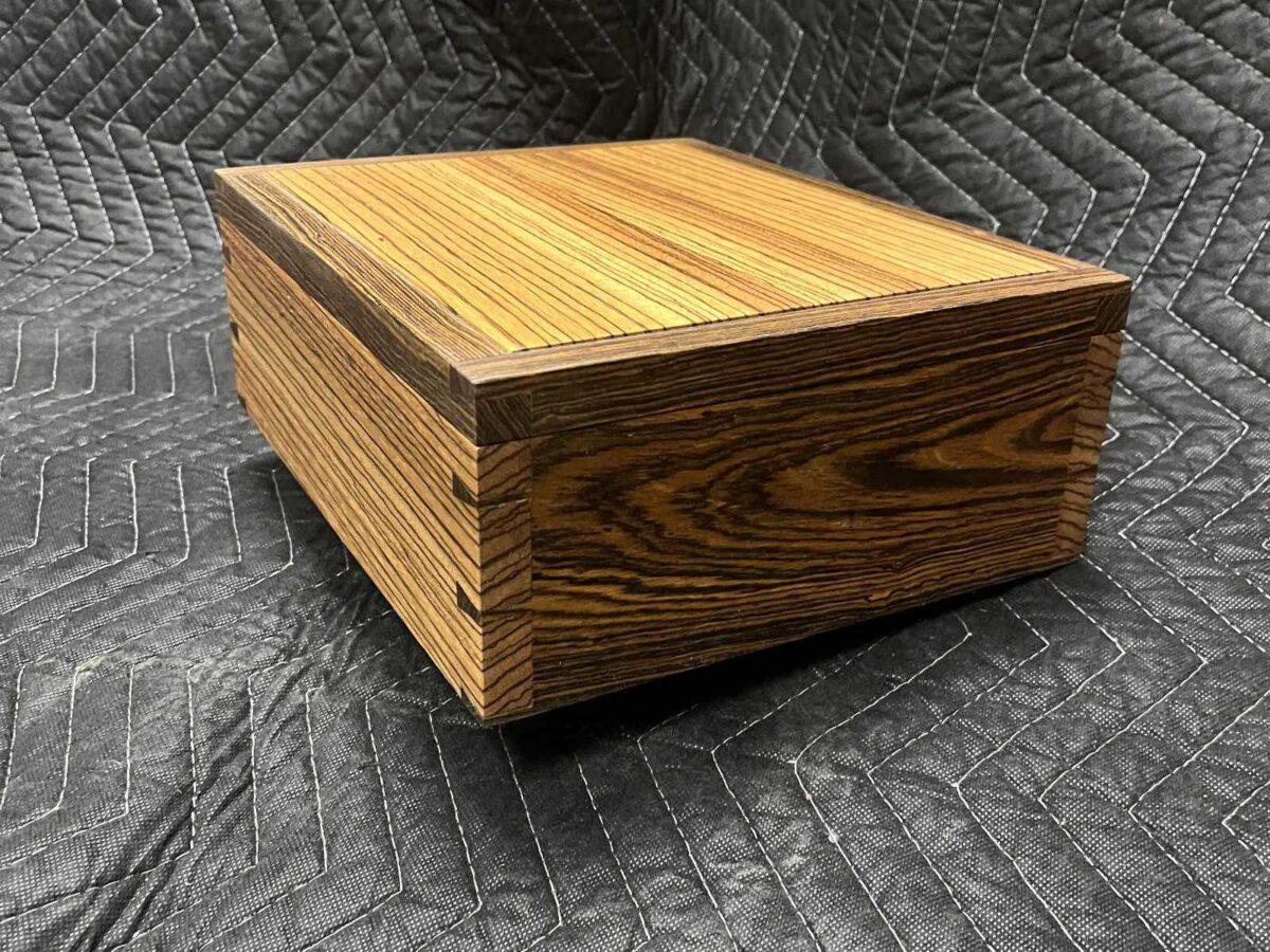 Natural beauty of wood with modern sturdy hinges, memory boxes to hold the treasures of life, picked up along the way.